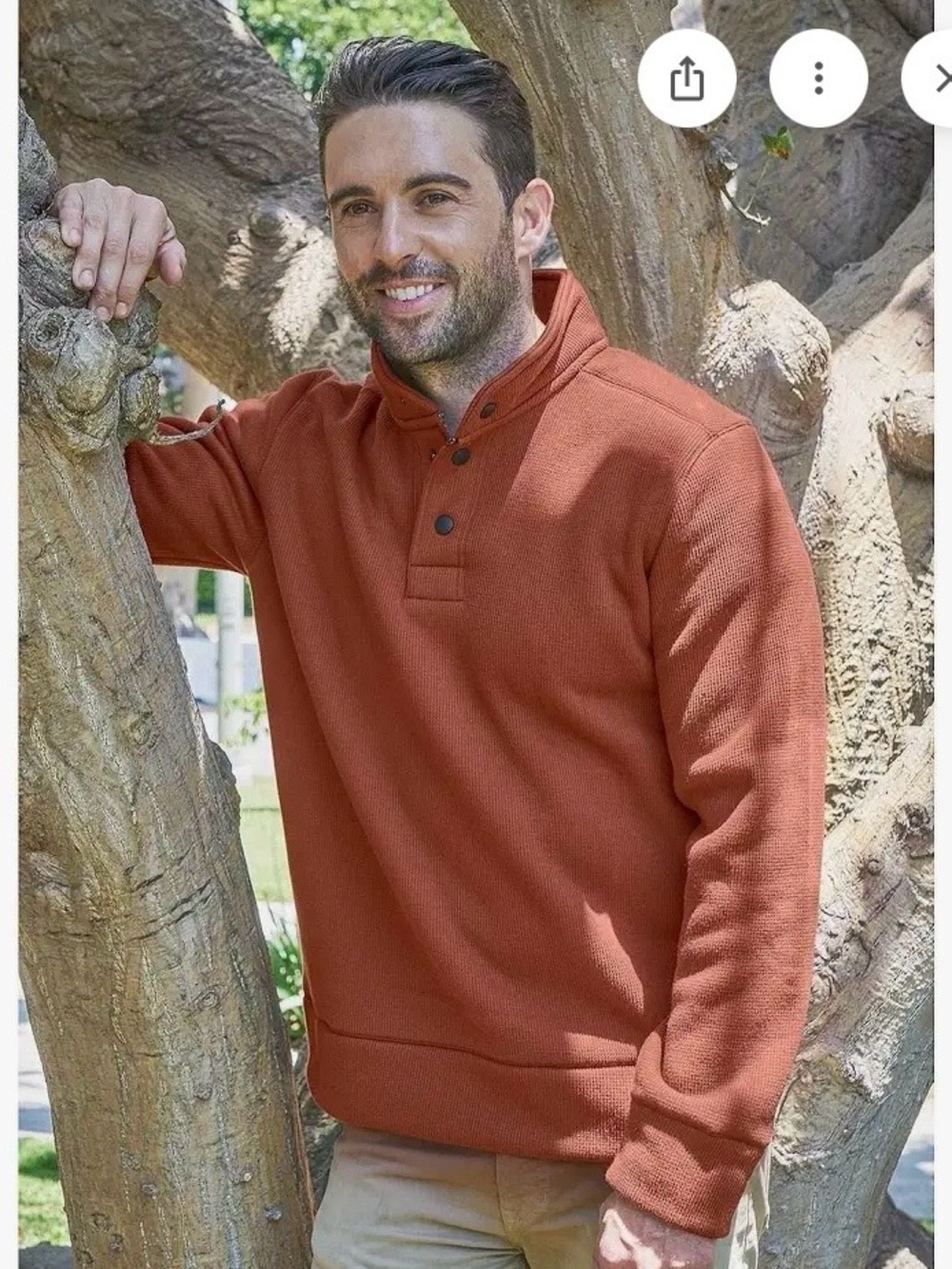 Jeremiah and Sons Sherpa Waffle Pull Over Size Small